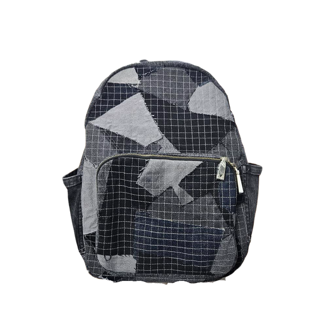Handmade Upcycled Denim Laptop Backpack