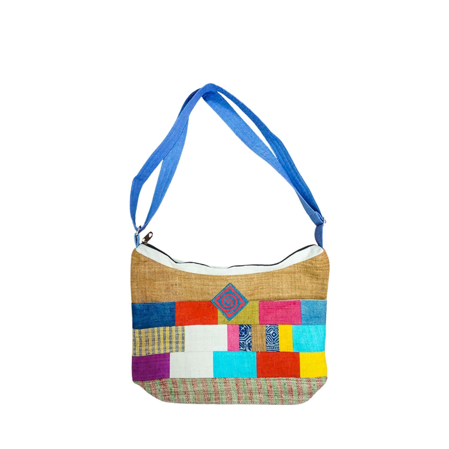Large Hand-Woven Brocade Bag