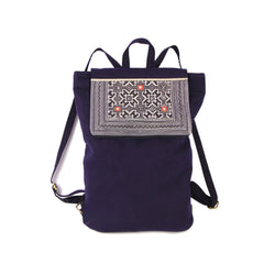 Large Hand-woven Brocade Backpack