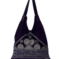 Large Hand-Woven Brocade Shoulder Bag