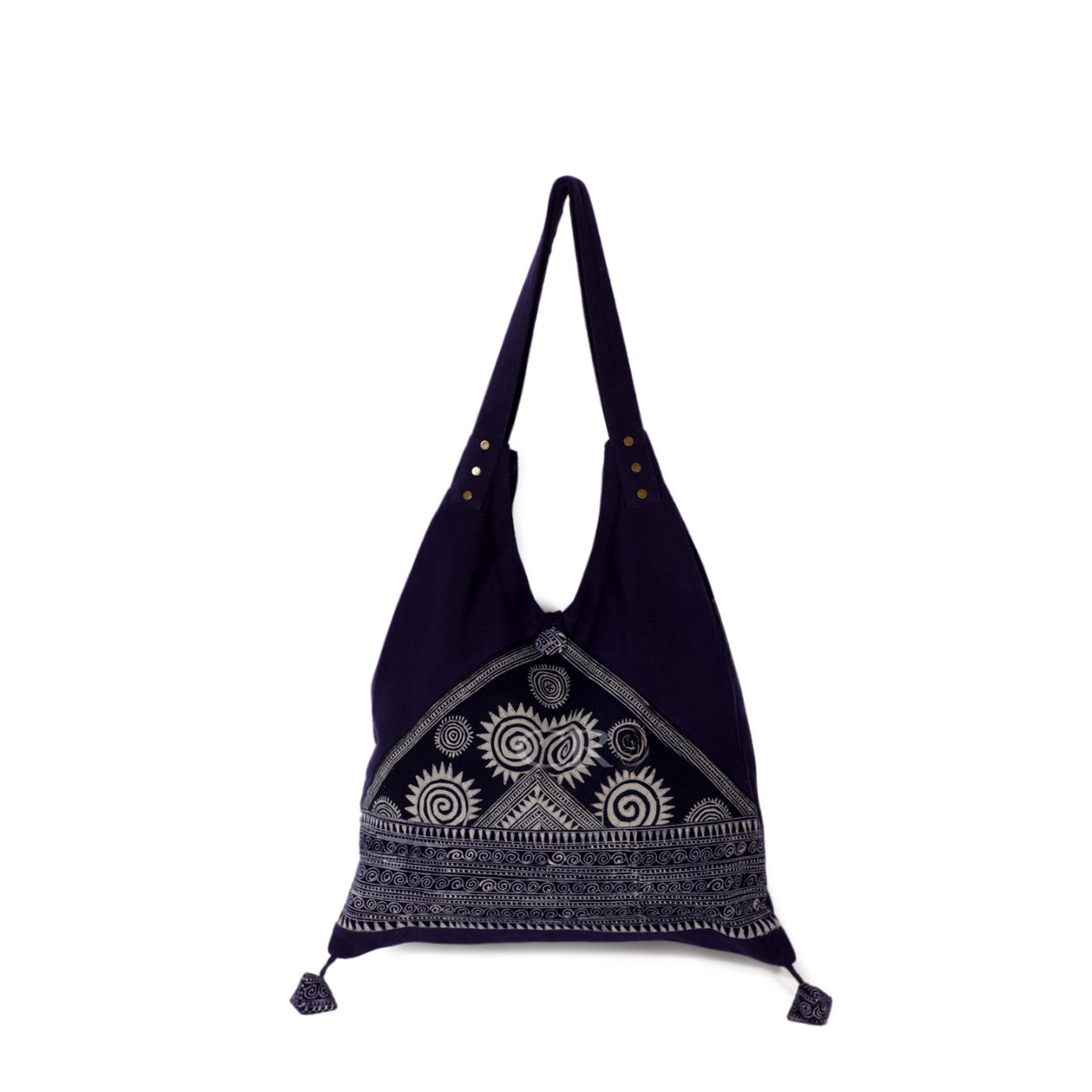 Large Hand-Woven Brocade Shoulder Bag