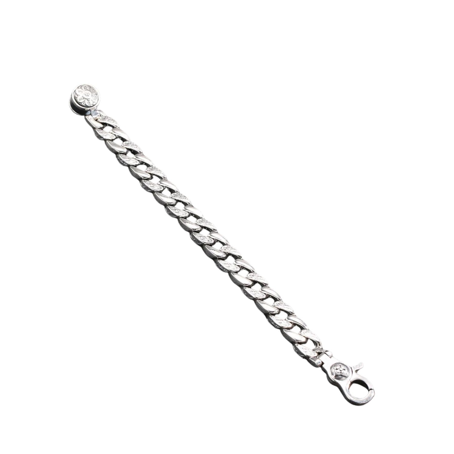 Large Men's Bracelet Handcrafted 925 Sterling Silver
