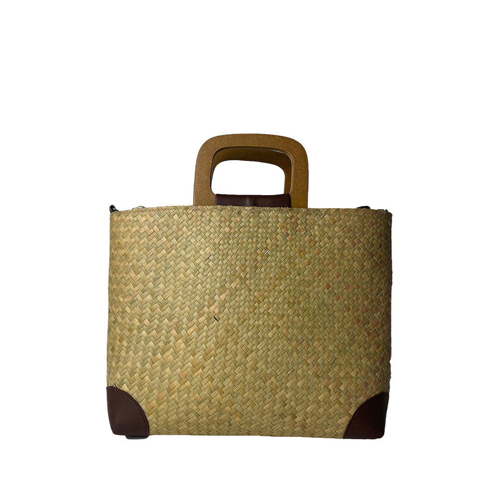 Large  Sedge Handbag With Strap