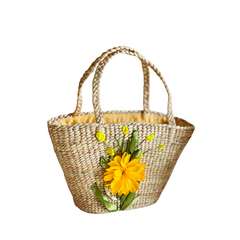Large Two Strap Water Hyacinth Bag 3