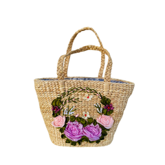 Large Two Strap Water Hyacinth Bag 2