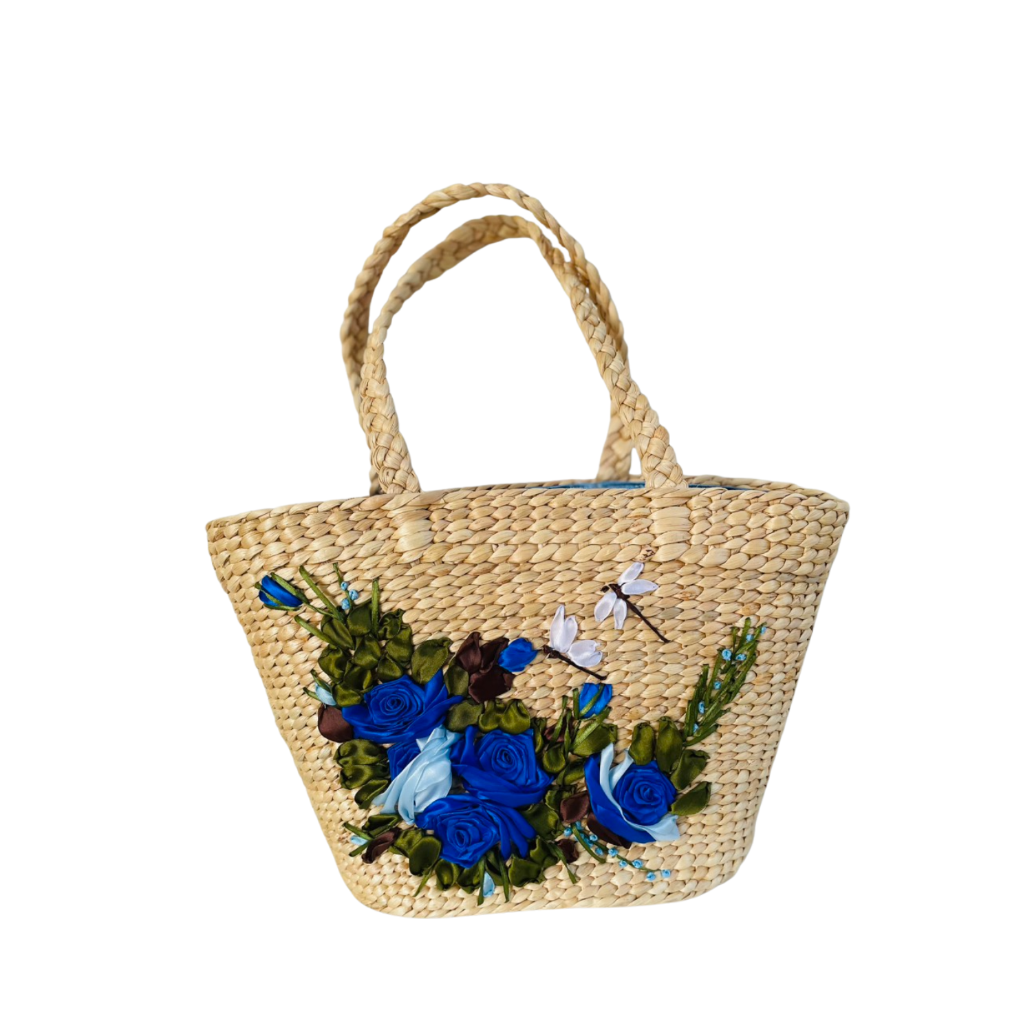 Large Two Strap Water Hyacinth Bag 3