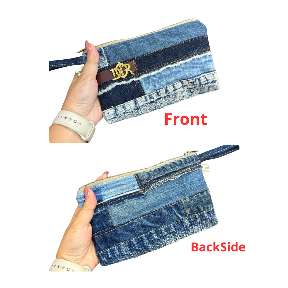 Handmade Upcycled Denim Wallet 1