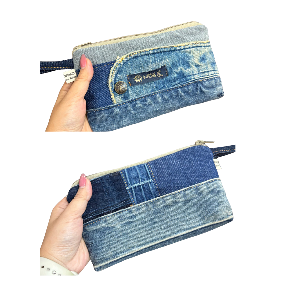 Handmade Upcycled Denim Wallet 1