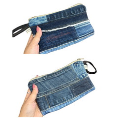 Handmade Upcycled Denim Wallet 1