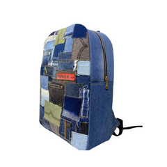 Handmade Upcycled Denim Large Backpack