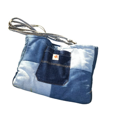 Handmade Upcycled Denim Large Handbag