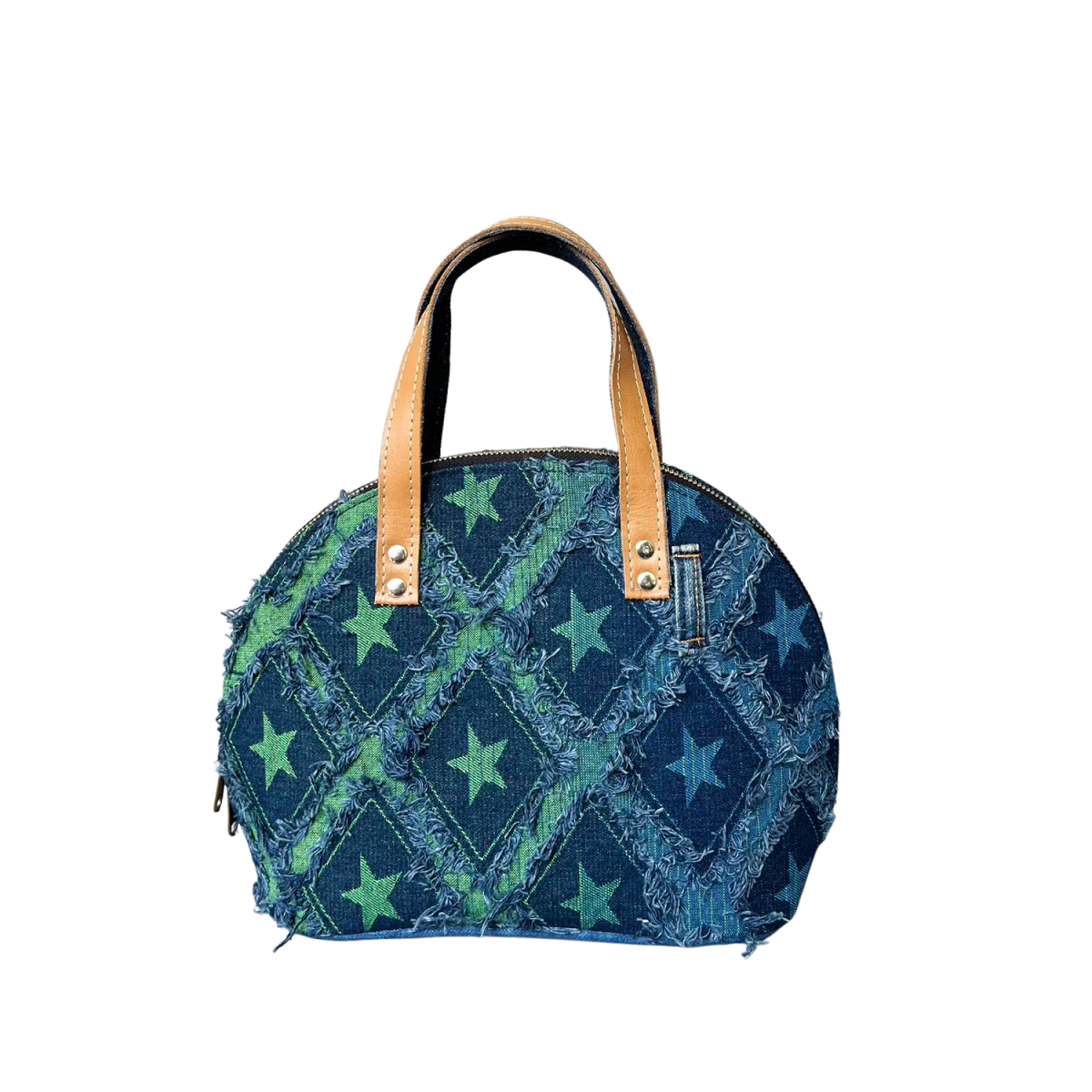 Handmade Upcycled Denim Large Handbag