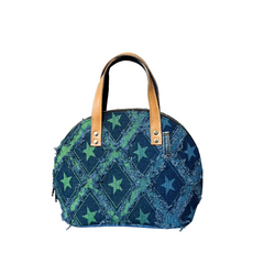 Handmade Upcycled Denim Large Handbag