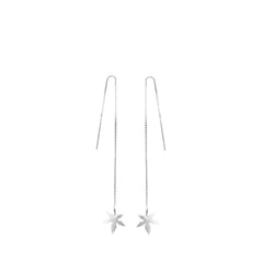 Leaf-Shaped Earrings For Women  Handcrafted 925 Sterling Silver