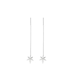 Leaf-Shaped Earrings For Women  Handcrafted 925 Sterling Silver