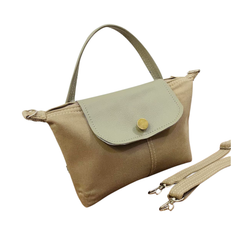 Handmade Upcycled Denim Leather  Flap Crossbody Bag