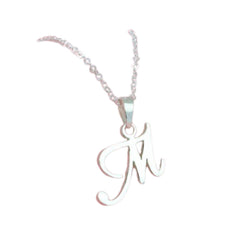 Letter Necklace Handcrafted 925 Sterling Silver 2