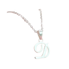 Letter Necklace Handcrafted 925 Sterling Silver 2