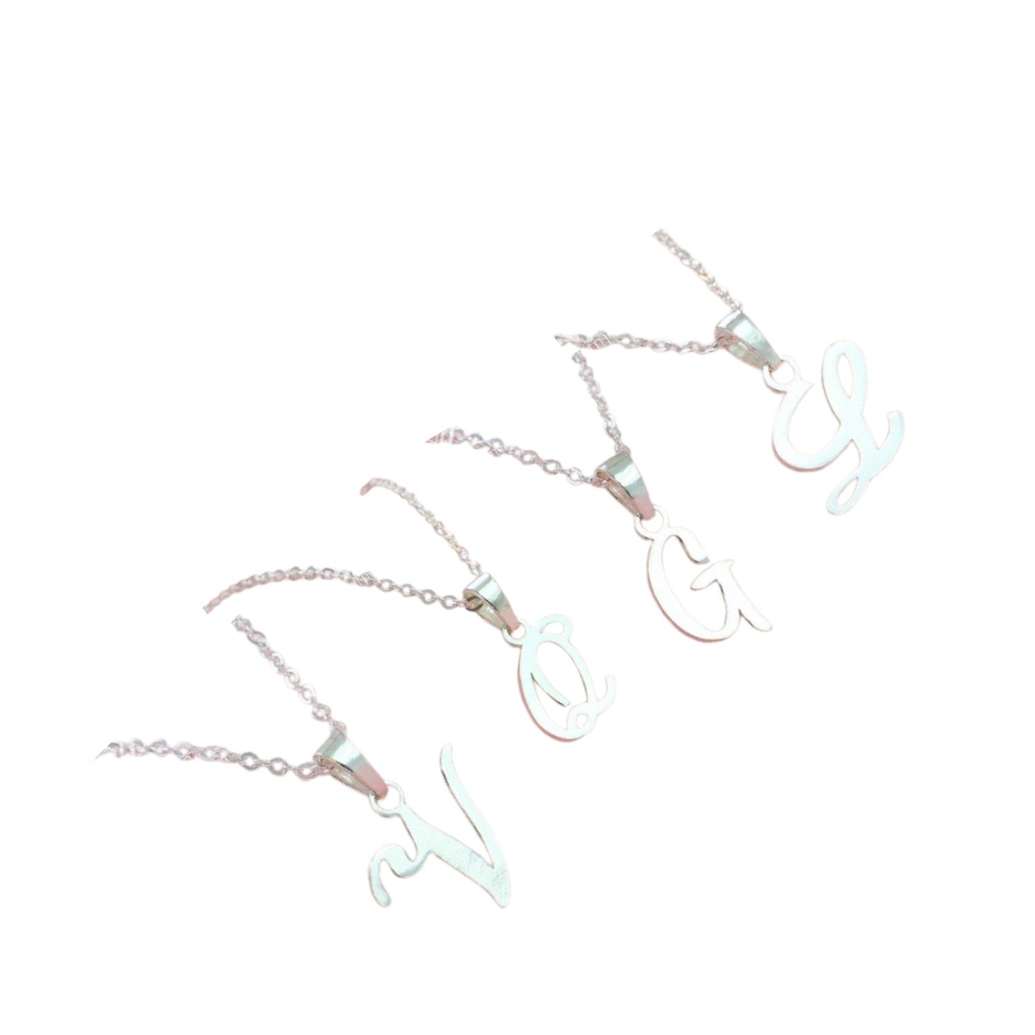 Letter Necklace Handcrafted 925 Sterling Silver 1