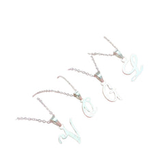 Letter Necklace Handcrafted 925 Sterling Silver 1