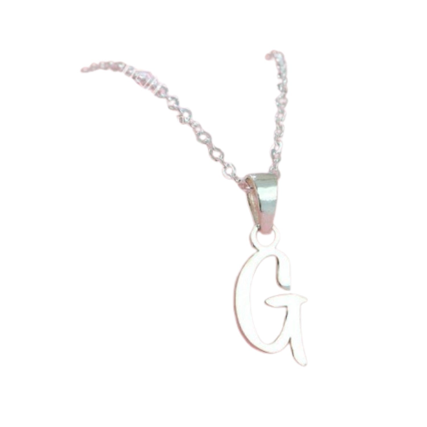 Letter Necklace Handcrafted 925 Sterling Silver 1