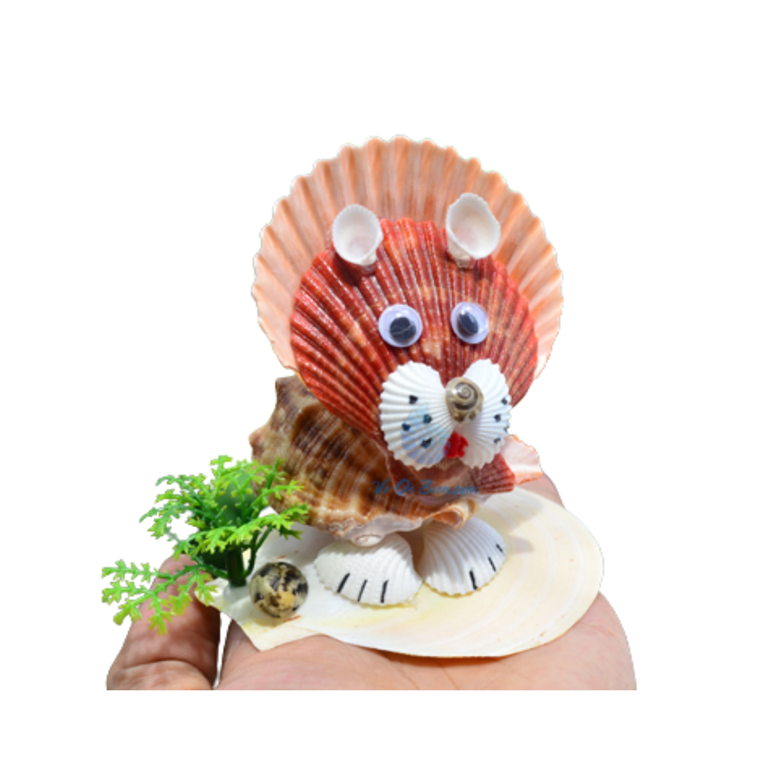 Lion Lying On A Seashell