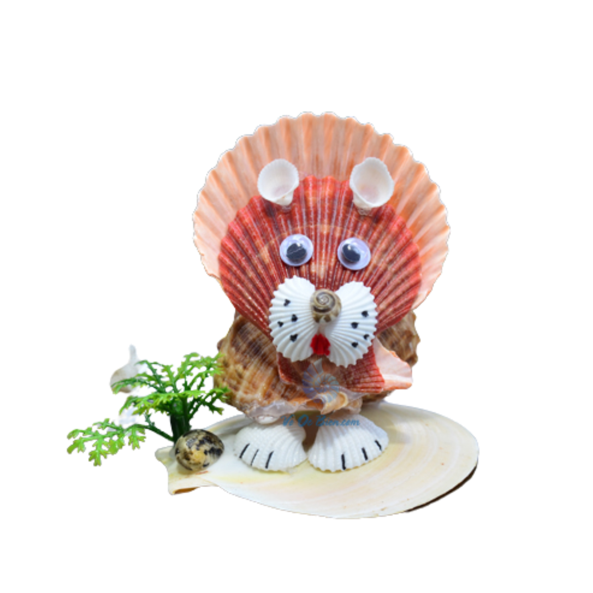 Lion Lying On A Seashell