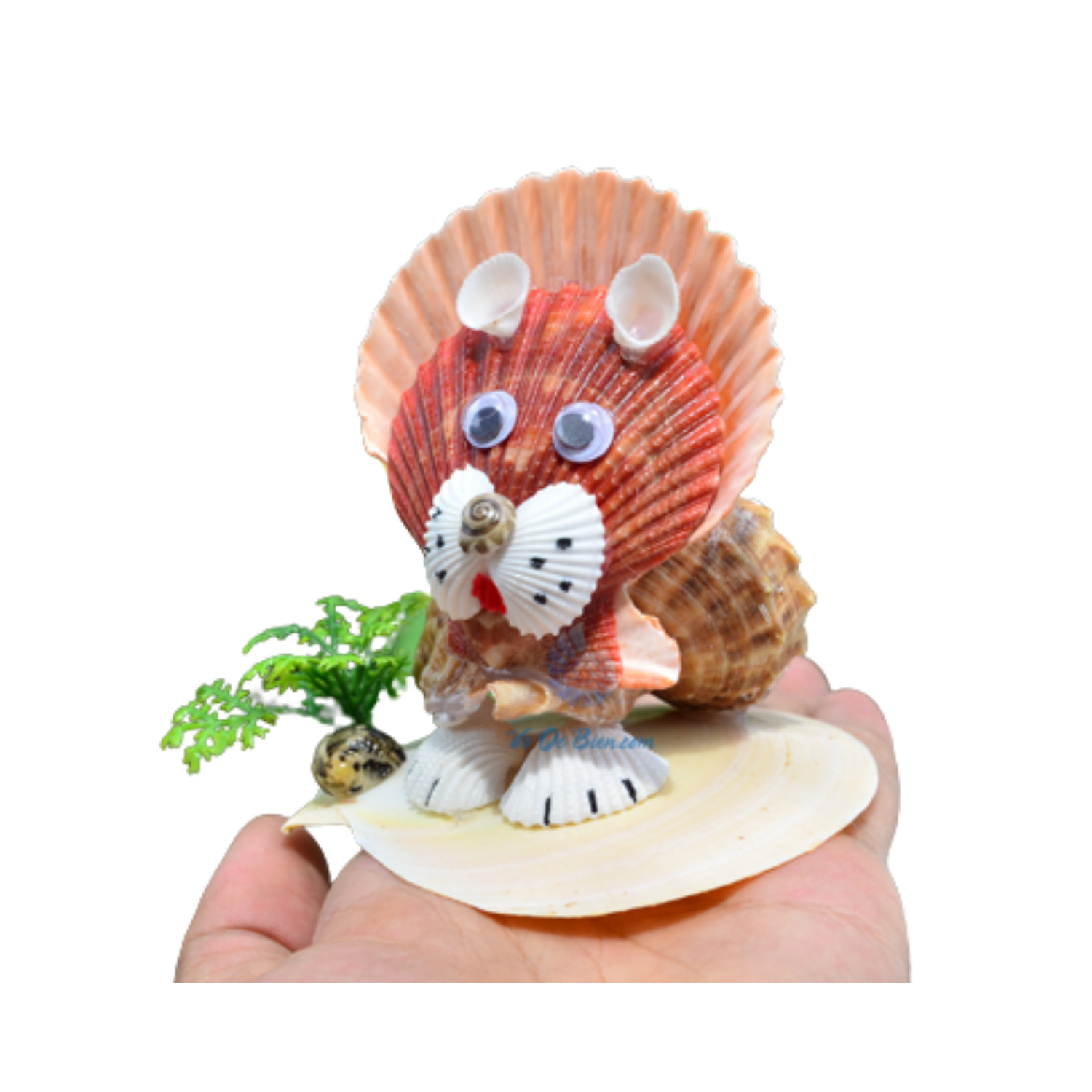 Lion Lying On A Seashell