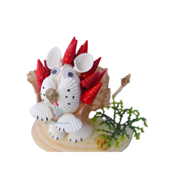 Lion Standing On A Seashell