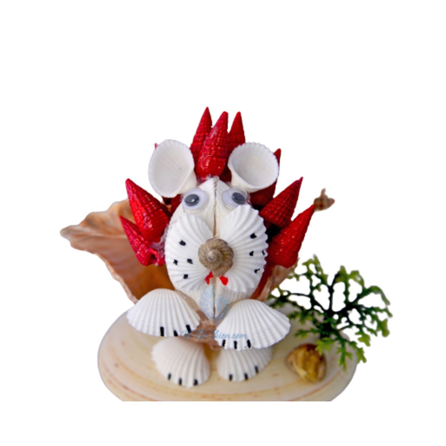 Lion Standing On A Seashell