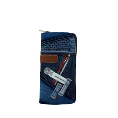 Handmade Upcycled Denim Long Wallet 2