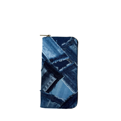 Handmade Upcycled Denim Long Wallet 2