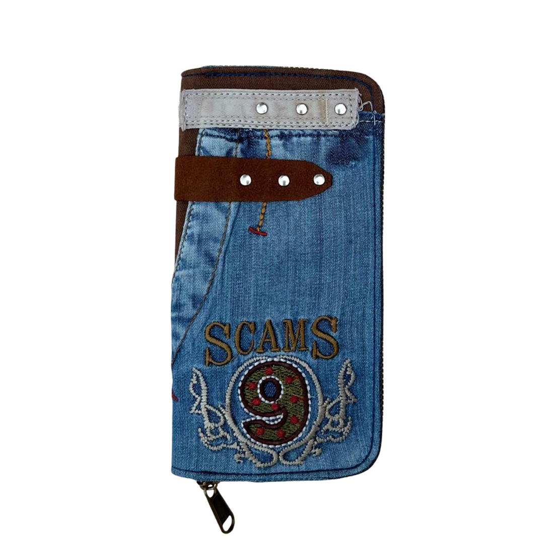 Handmade Upcycled Denim Long Wallet 1