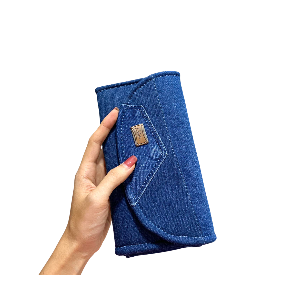 Handmade Upcycled Denim Long Wallet