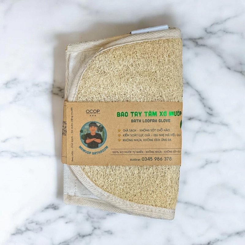 Loofah Bath Gloves