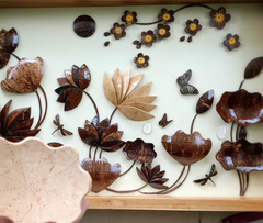 Lotus Glass Box Painting 40x 60 Cm