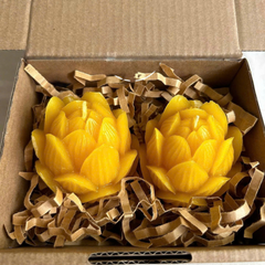 Lotus Bud Beeswax Candle