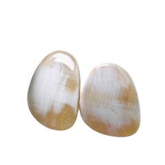 Luxurious Earring Handcrafted From White Buffalo Horn