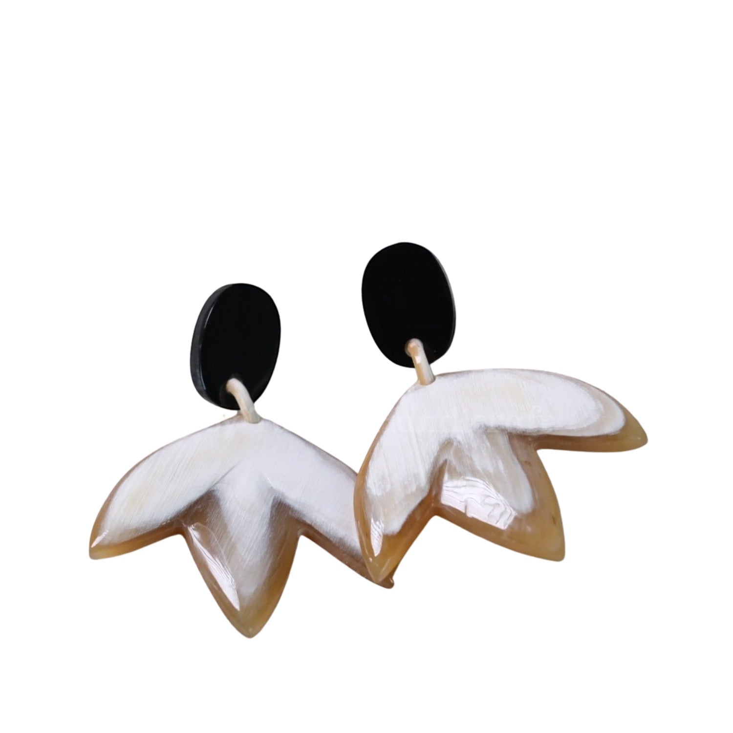 Luxurious Handcrafted Buffalo Horn Earring 1
