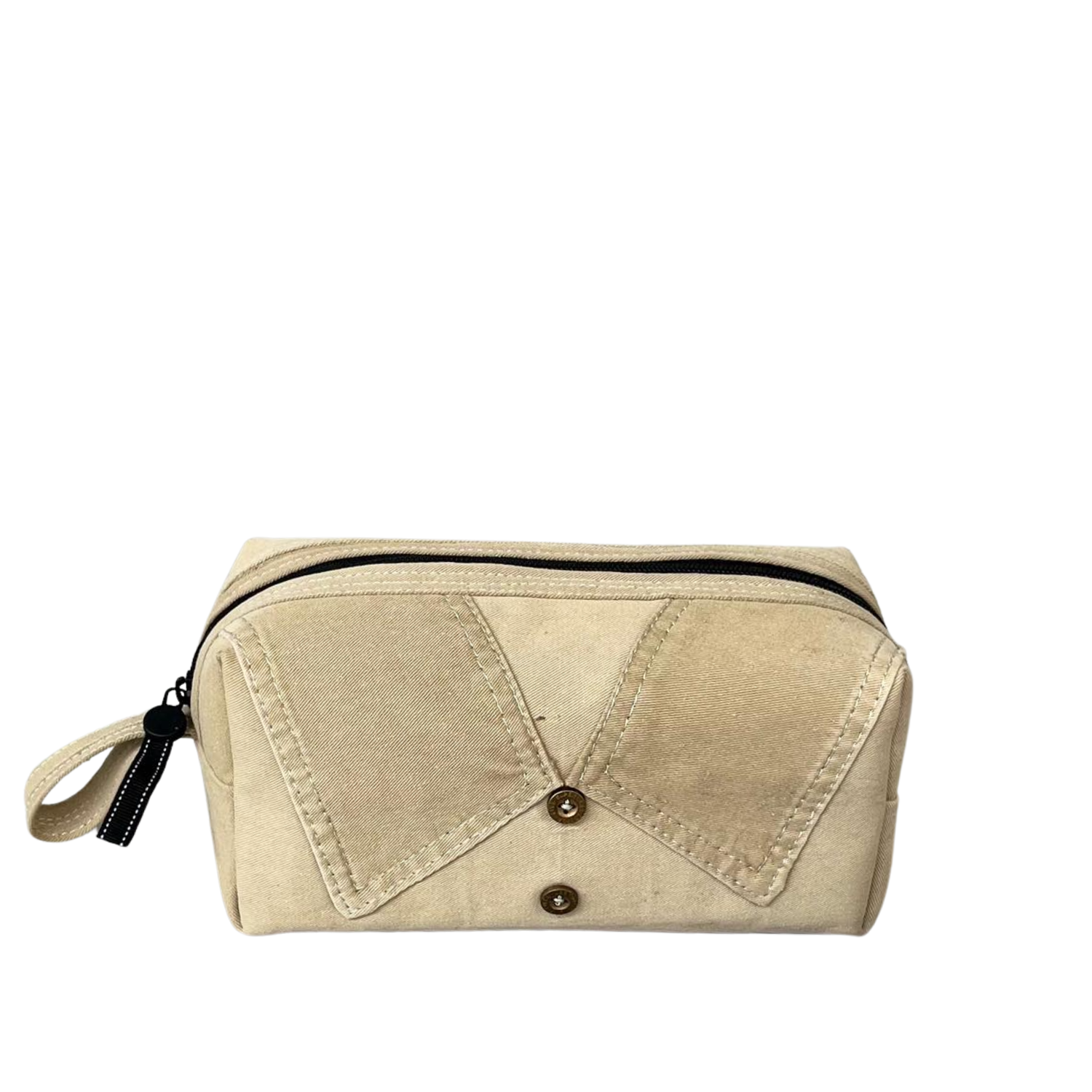 Handmade Upcycled Denim Makeup Bag