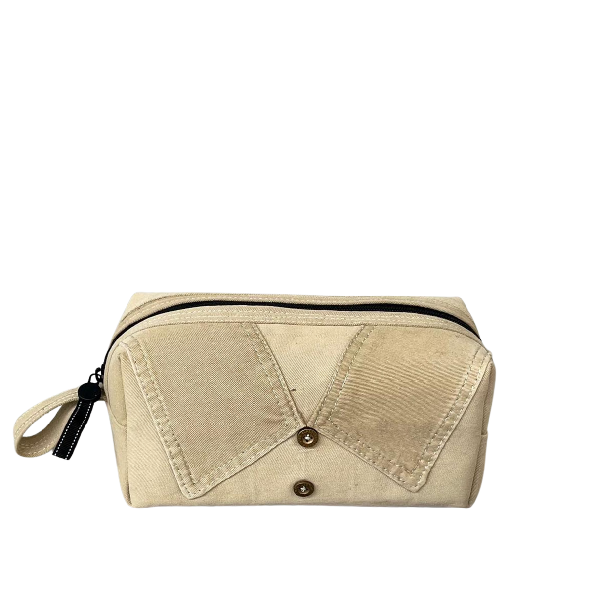 Handmade Upcycled Denim Makeup Bag