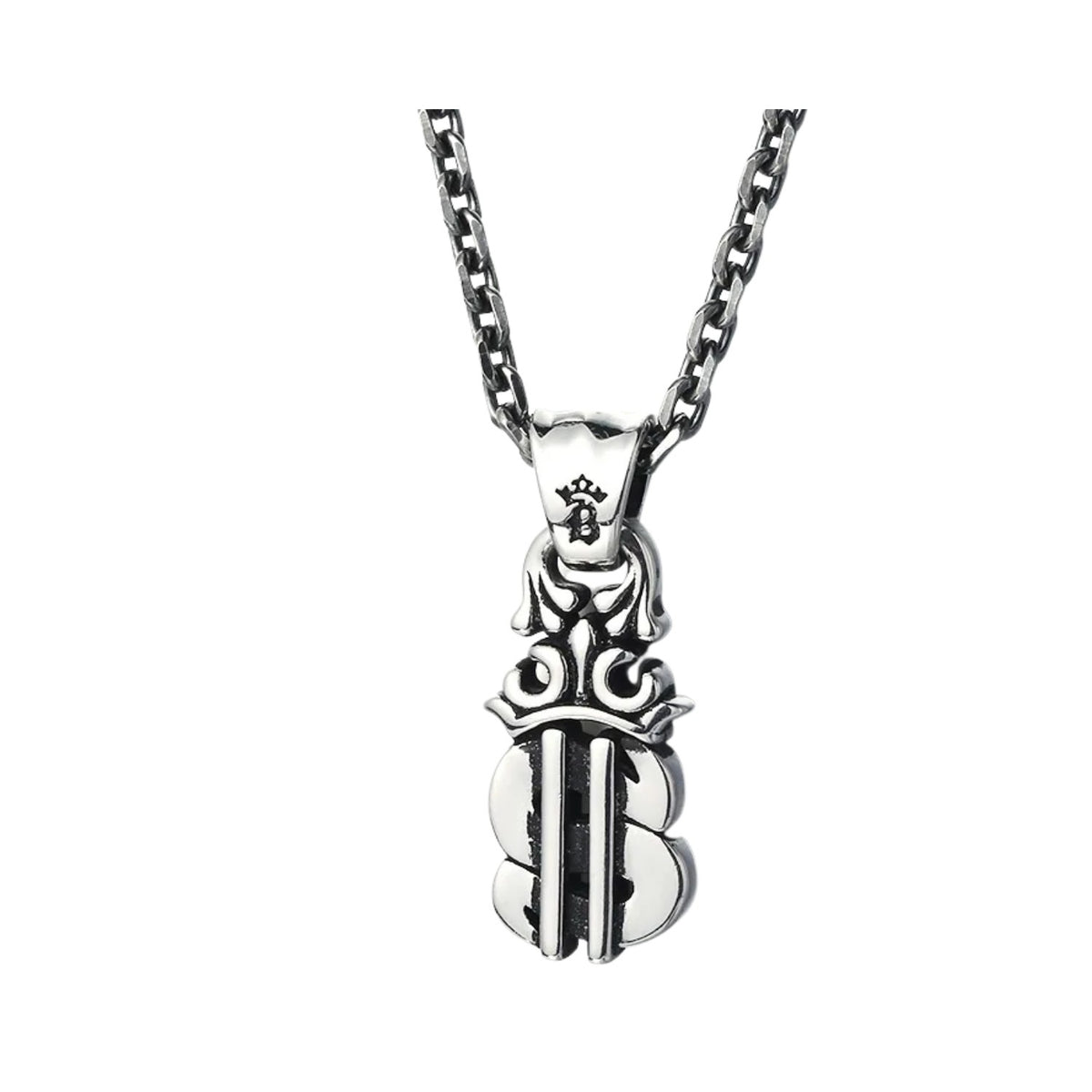 Men's Coin Pendant Handcrafted 925 Sterling Silver