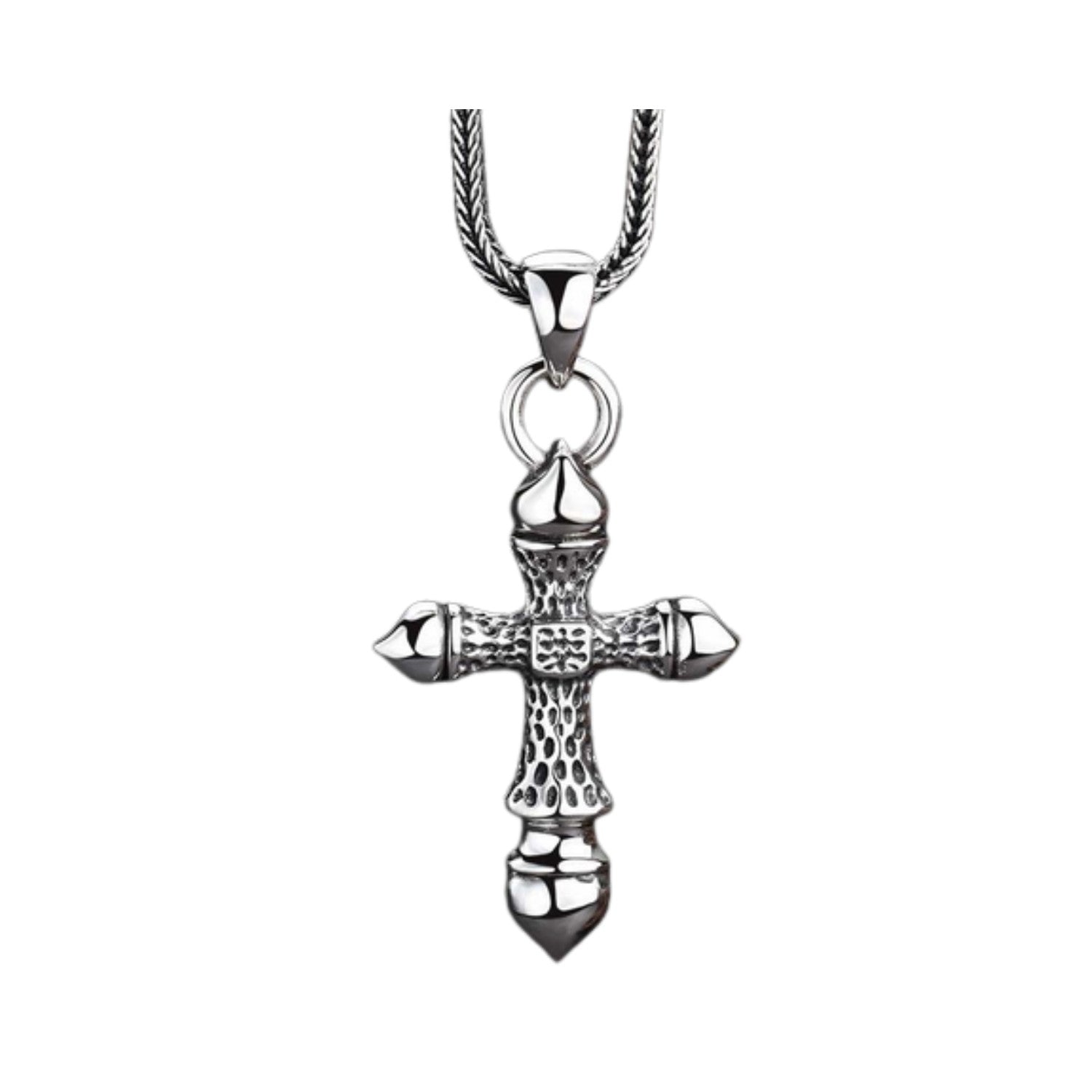 Men's Cross Pendant Handcrafted 925 Sterling Silver