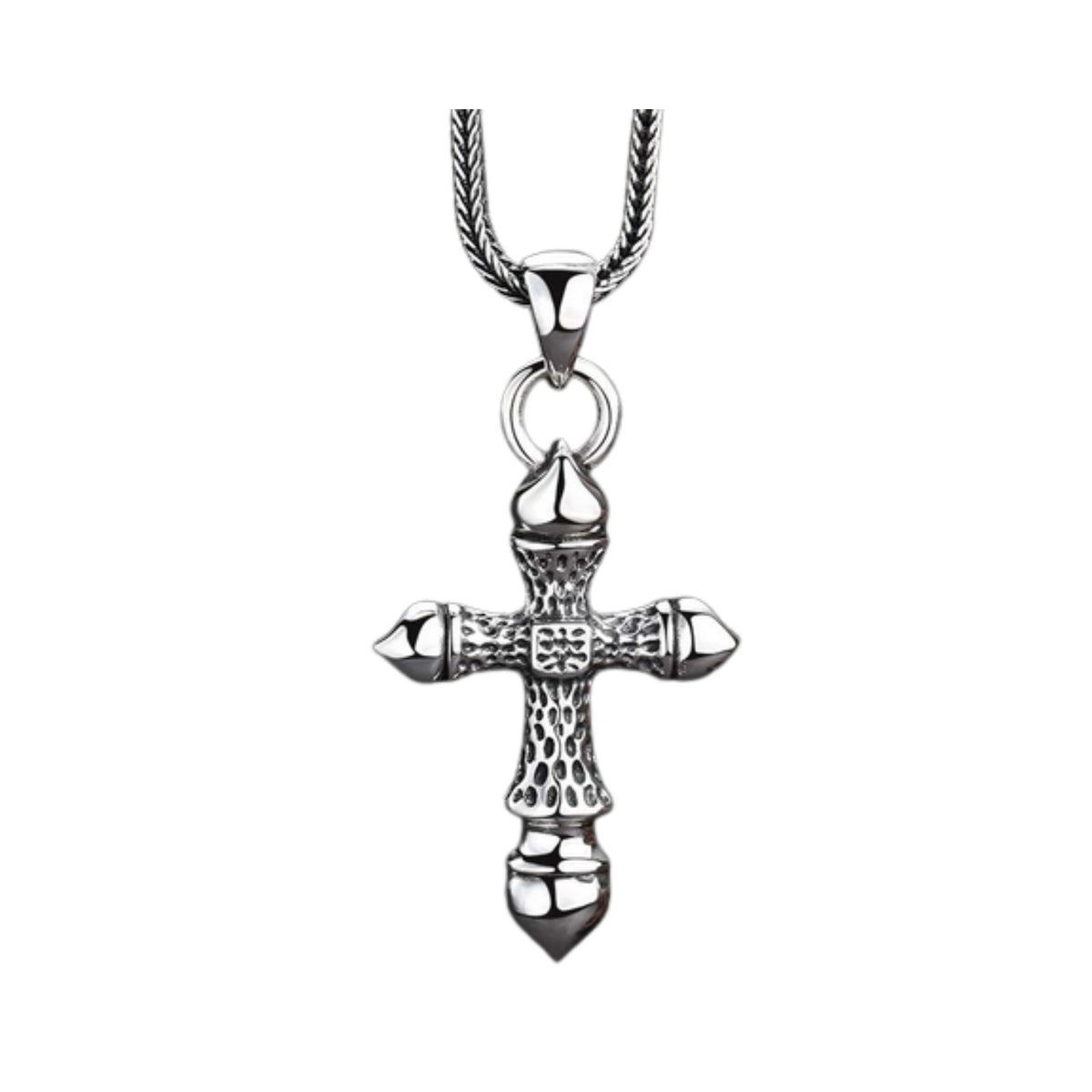 Men's Cross Pendant Handcrafted 925 Sterling Silver