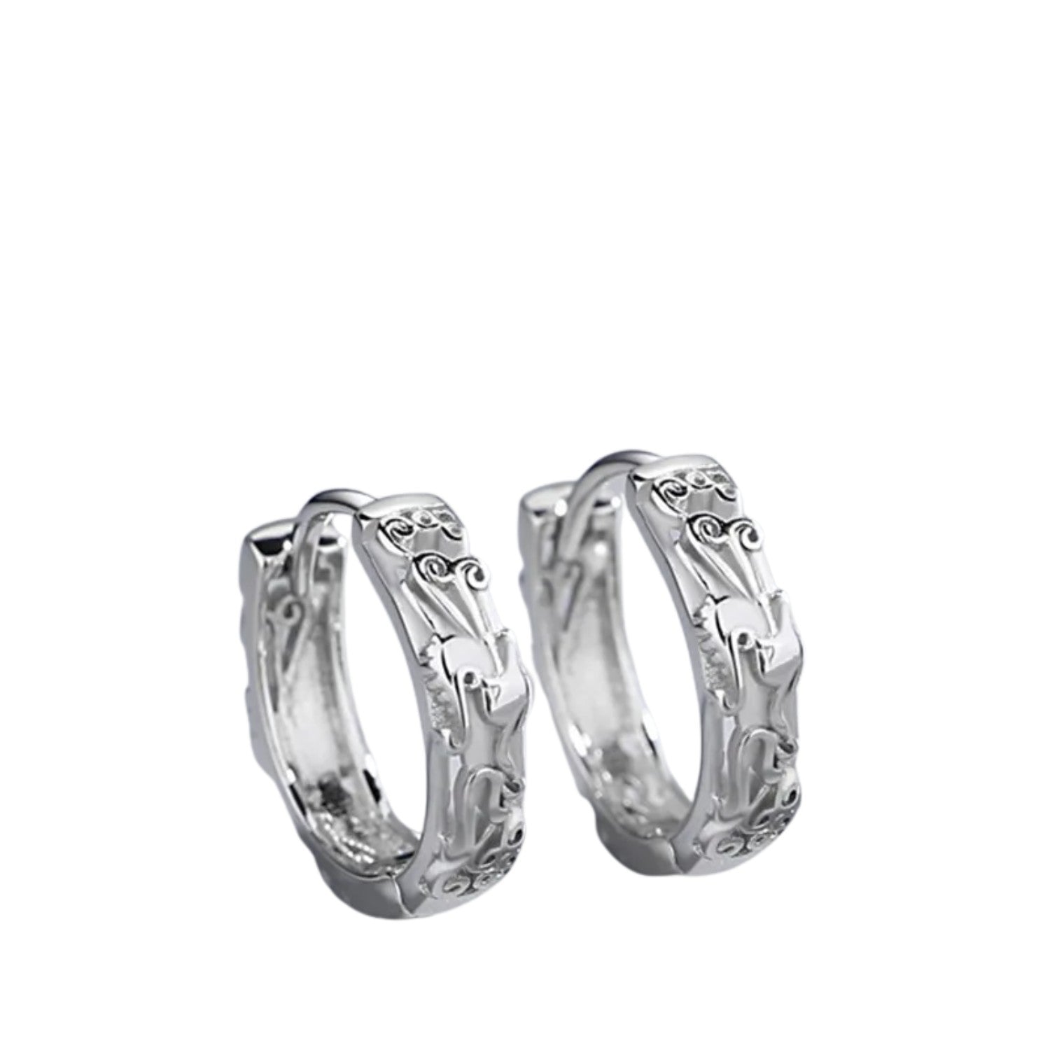 Men's Earrings Handcrafted 925 Sterling Silver