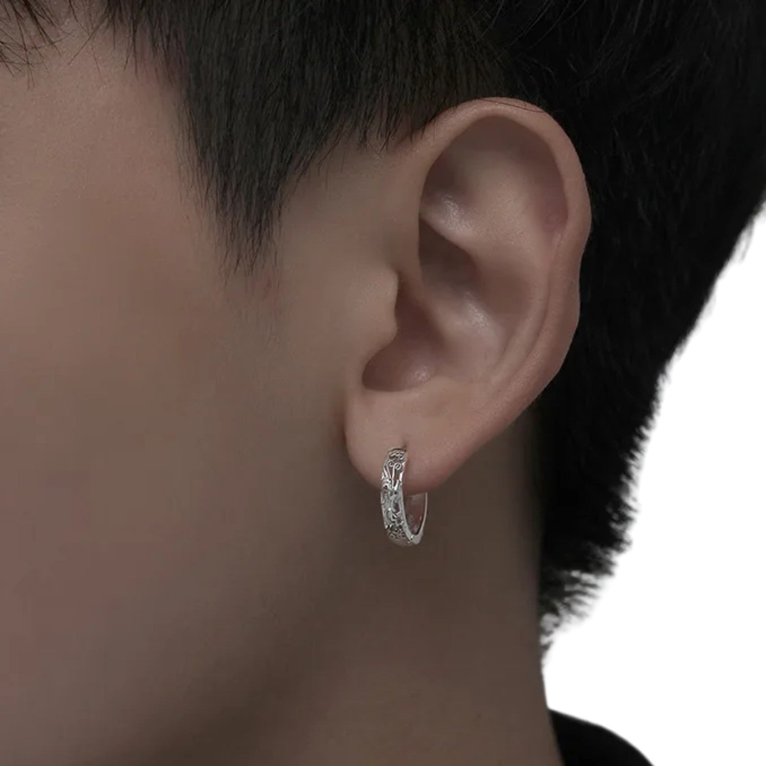 Men's Earrings Handcrafted 925 Sterling Silver