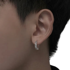 Men's Earrings Handcrafted 925 Sterling Silver