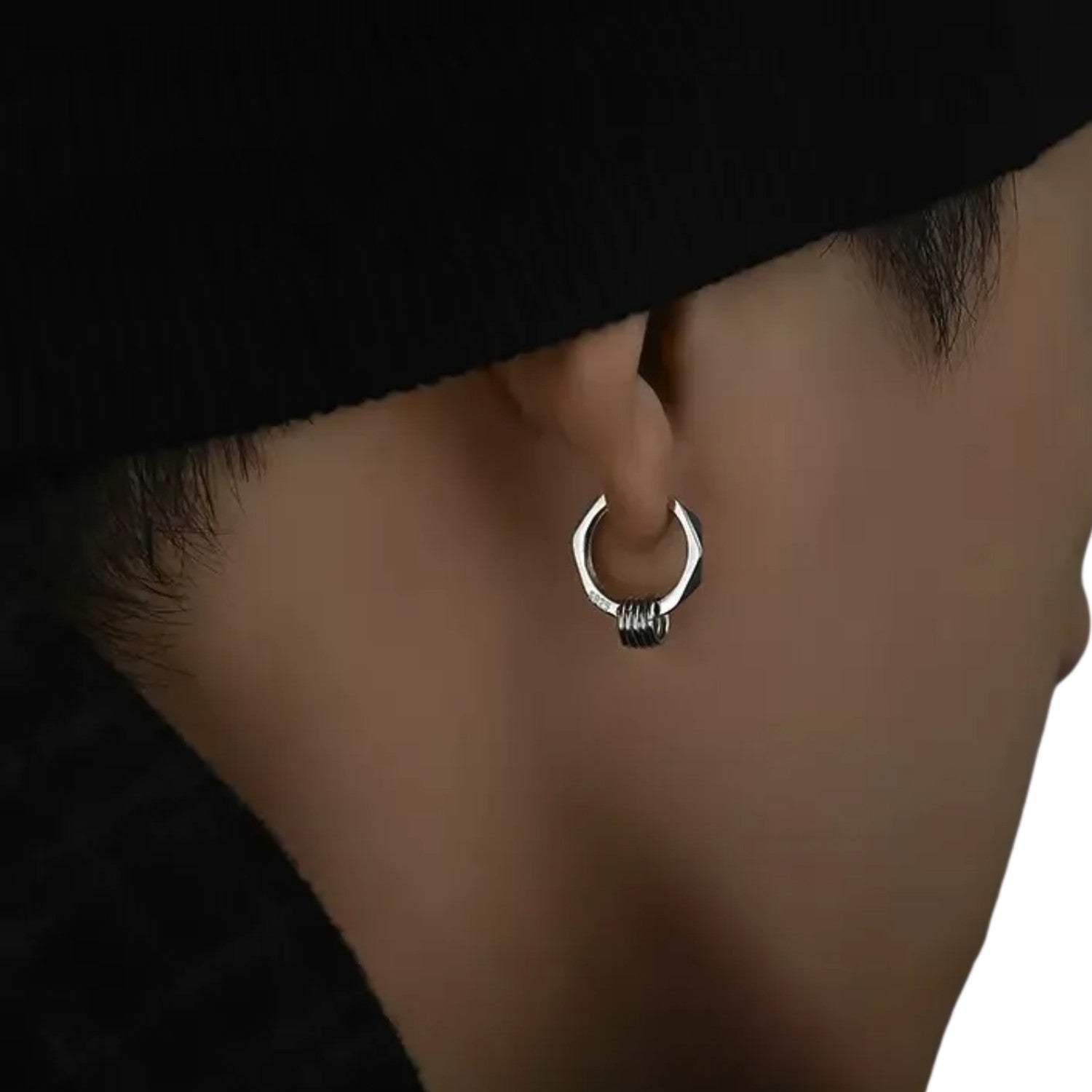 Men's Earrings Handcrafted 925 Sterling Silver