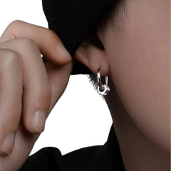 Men's Earrings Handcrafted 925 Sterling Silver