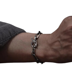 Men's Hip Hop Bracelet Handcrafted 925 Sterling Silver